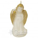 Sviečka dekoračná Anjelik - bielo-zlatý
