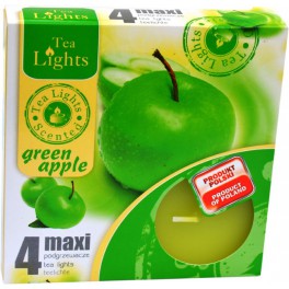Čajové kahance maxi 4 - Zelené jablko